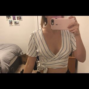 Forever 21 wrap around blouse